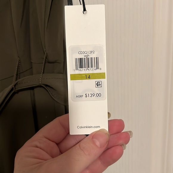 NWT - Calvin Klein Army Green Jumpsuit - Picture 7 of 9